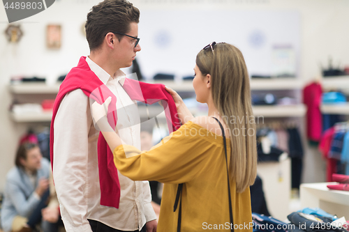 Image of couple in  Clothing Store