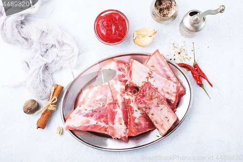 Image of raw ribs