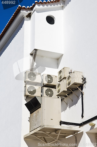 Image of Air conditioner units in the wall