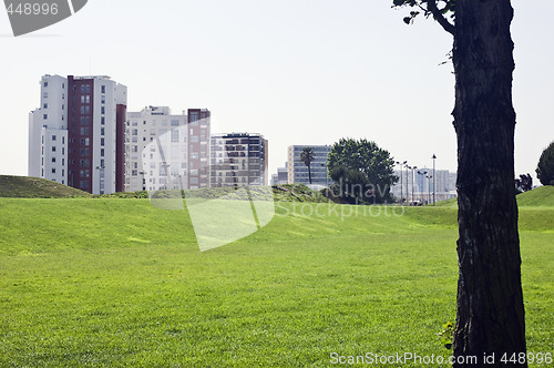 Image of Panorama of a urban park, Lisbon, Portugal