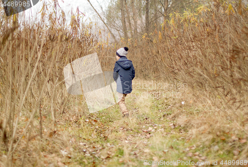 Image of Child Was Lost in the Forest