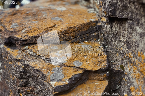 Image of Dark rock boulder