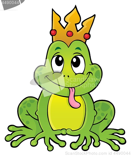 Image of Frog with crown theme image 1