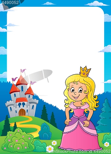 Image of Princess and castle theme frame 1