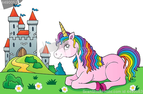 Image of Lying unicorn theme image 5