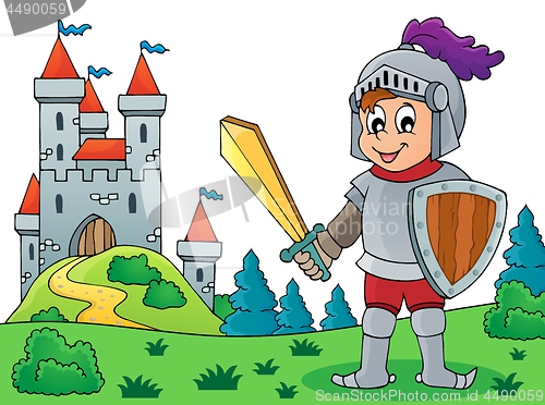 Image of Knight and castle theme image