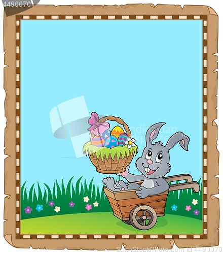 Image of Easter rabbit theme parchment 3