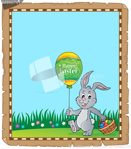 Image of Easter rabbit theme parchment 5