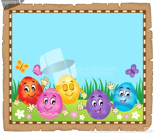 Image of Parchment with Easter eggs 2