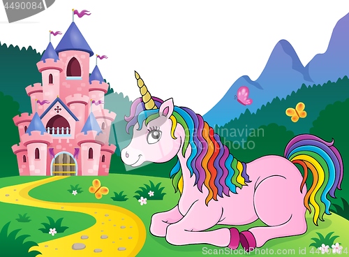 Image of Lying unicorn theme image 4