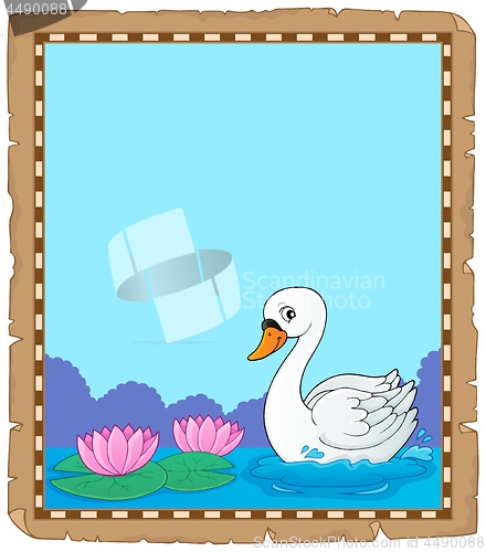 Image of Swan theme parchment 1