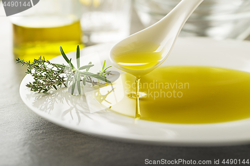 Image of Olive Oil with herbs