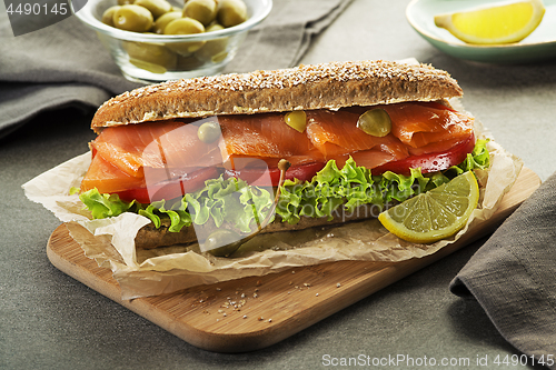 Image of Salmon sandwich