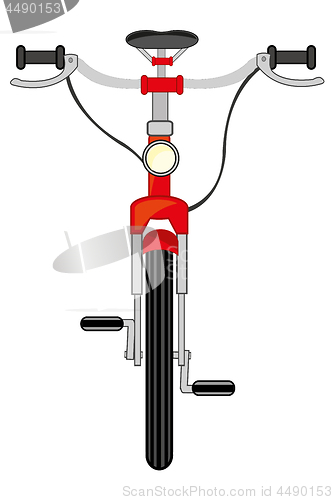 Image of Vector illustration of the transport facility bicycle