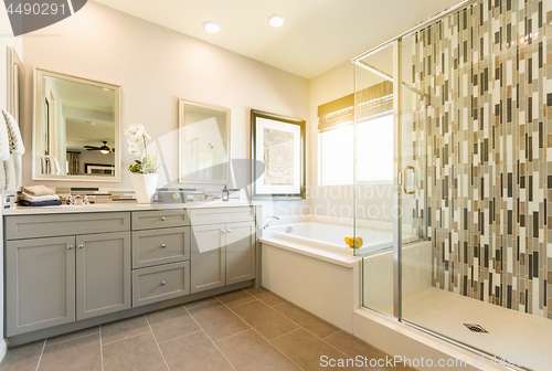 Image of Beautiful Custom Master Bathroom