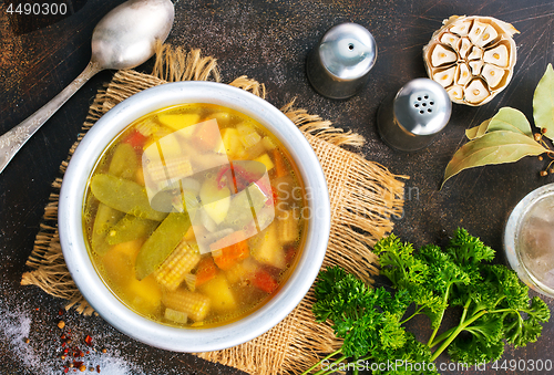 Image of vegetable soup