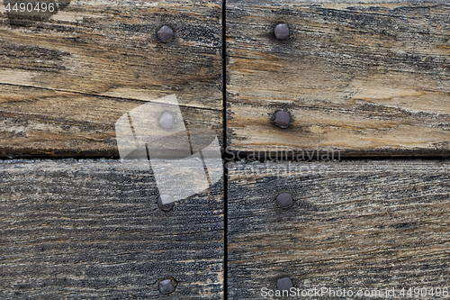 Image of Old wooden grunge door texture