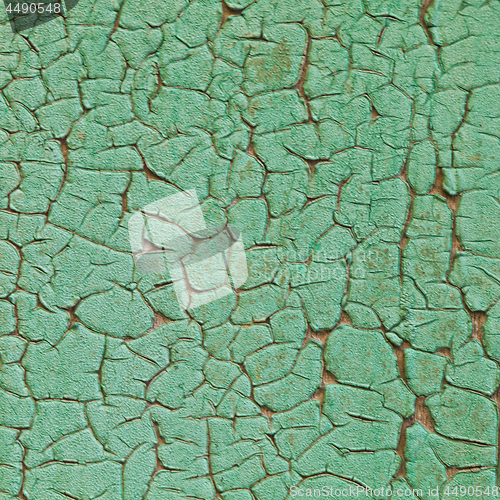 Image of Old green painted grunge texture