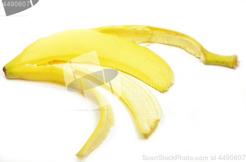 Image of Banana skin, isolated on a white background