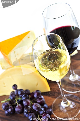 Image of Wine and cheese