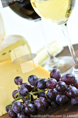 Image of Wine and cheese