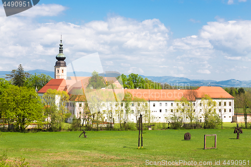 Image of The Cistercian monastery Kostanjevica na Krki, homely appointed as Castle Kostanjevica, Slovenia, Europe
