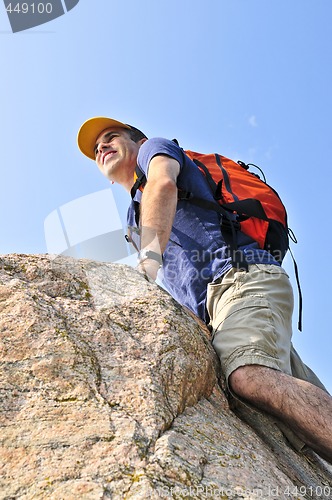 Image of Man climbing