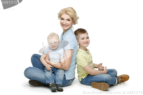 Image of Mother with children