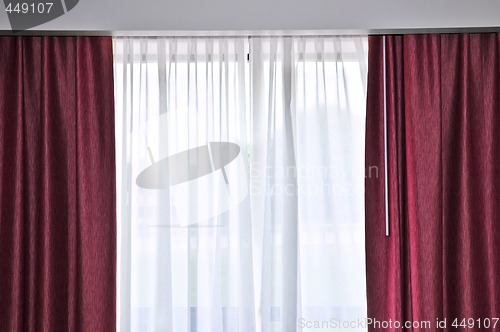 Image of Window with drapes