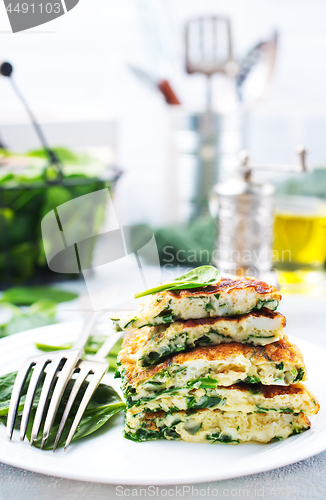 Image of omelette with spinach