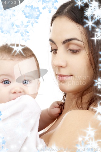 Image of safe in mother hands