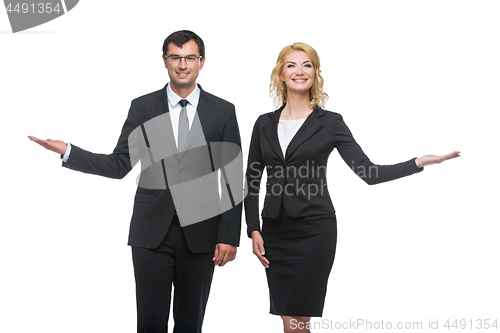 Image of Businessman and business woman