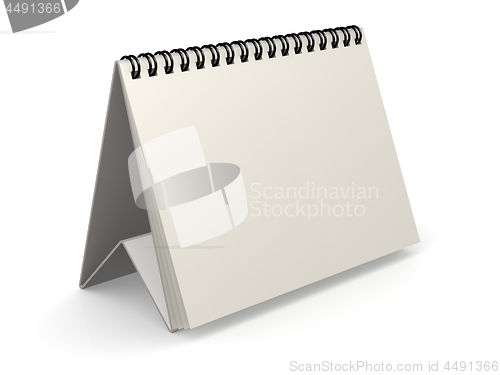 Image of Blank white calendar