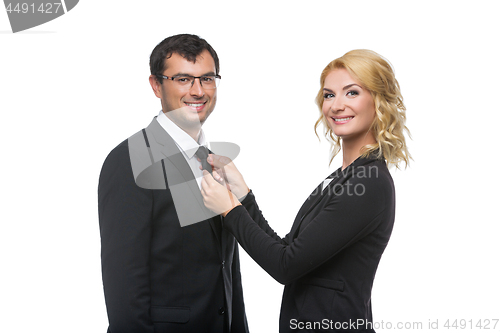 Image of Businessman and woman