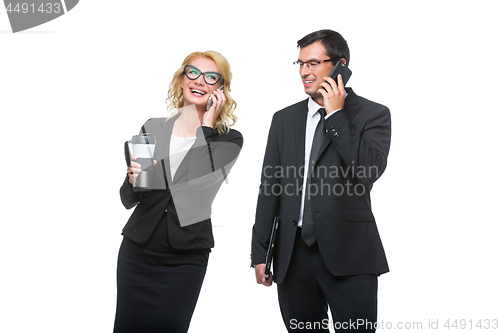 Image of Businessman and business woman