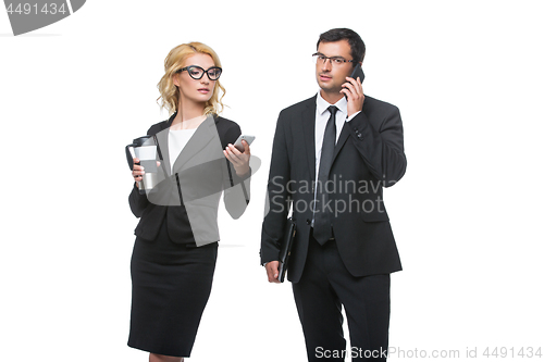 Image of Businessman and business woman