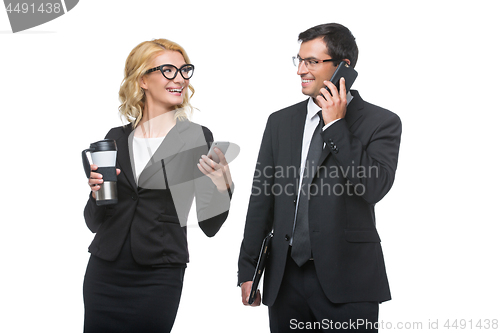 Image of Businessman and business woman