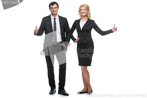 Image of Businessman and business woman