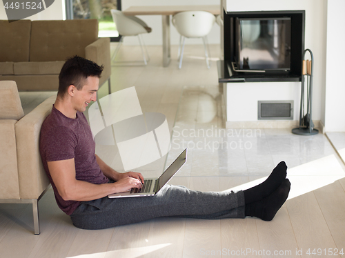 Image of man enjoying relaxing lifestyle