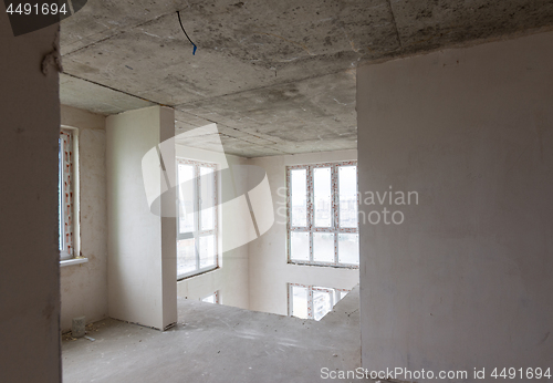 Image of The second floor of a two-storey apartment in a new building