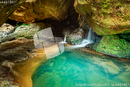 Image of Wilderness waterfall oasis