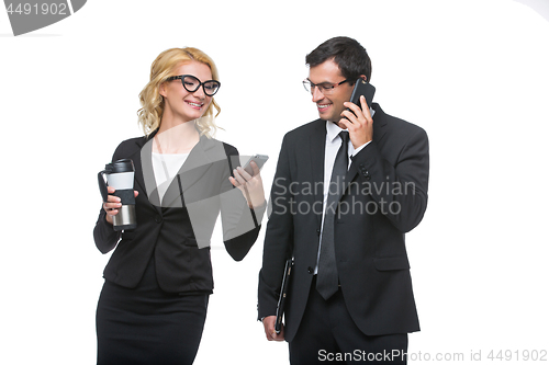 Image of Businessman and business woman