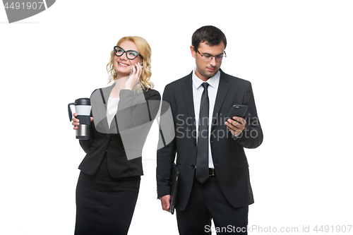 Image of Businessman and business woman