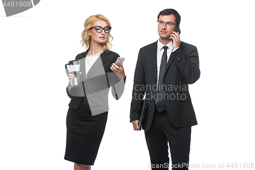 Image of Businessman and business woman