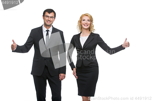 Image of Businessman and business woman