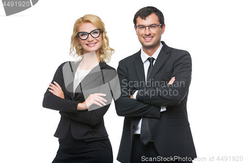 Image of Businessman and business woman