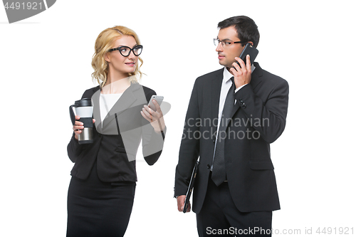 Image of Businessman and business woman