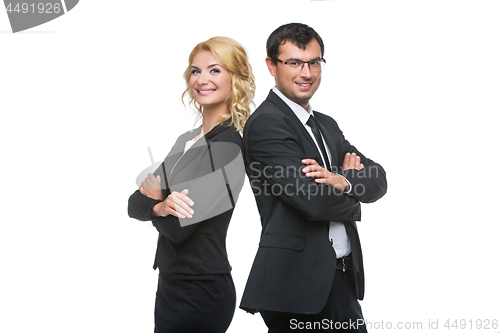 Image of Businessman and business woman