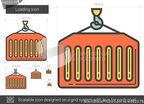 Image of Loading line icon.