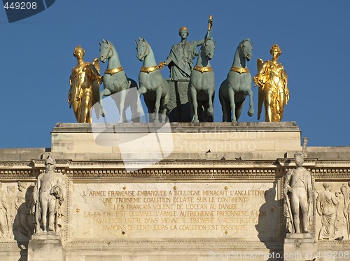 Image of Paris - statue group of the Carrousel Triumph Arch